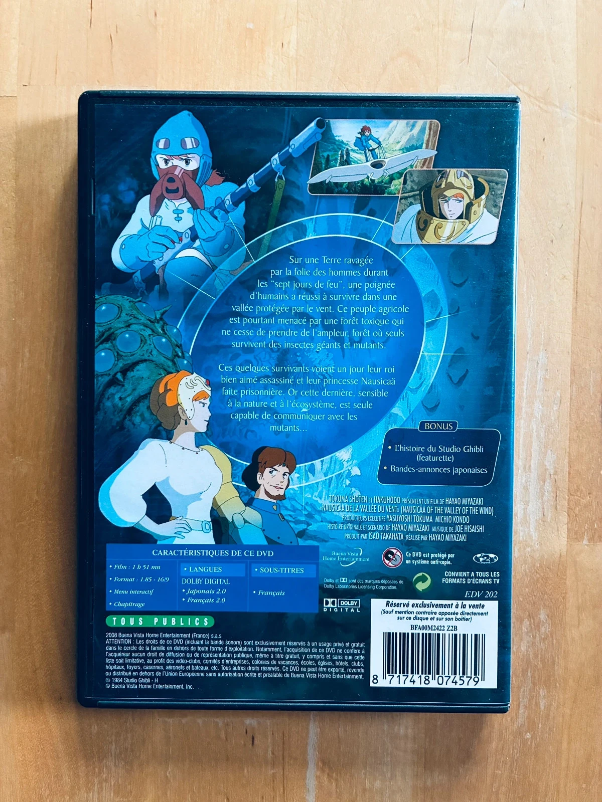 DVD Nausicaä y el valle del viento de Hayao Miyazaki Studios Ghibli. – photo 3